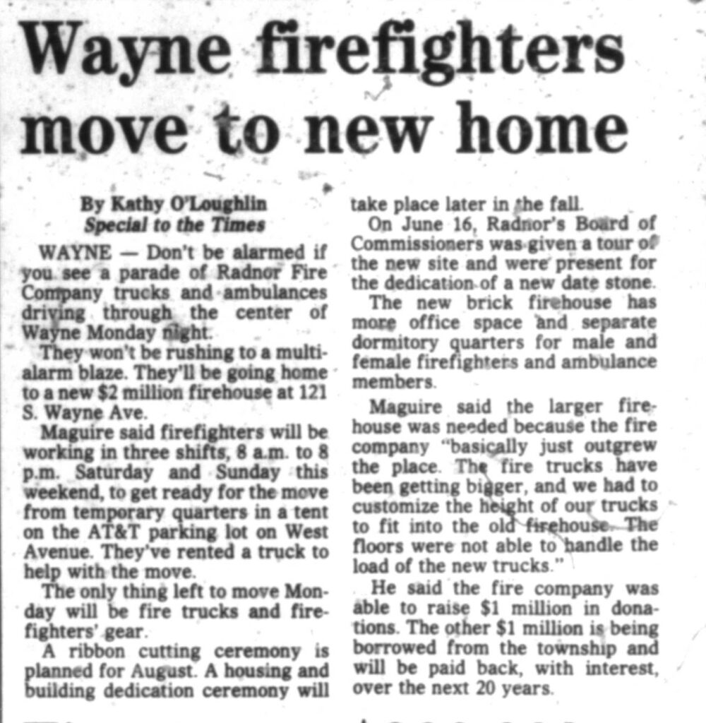 Wayne Fire