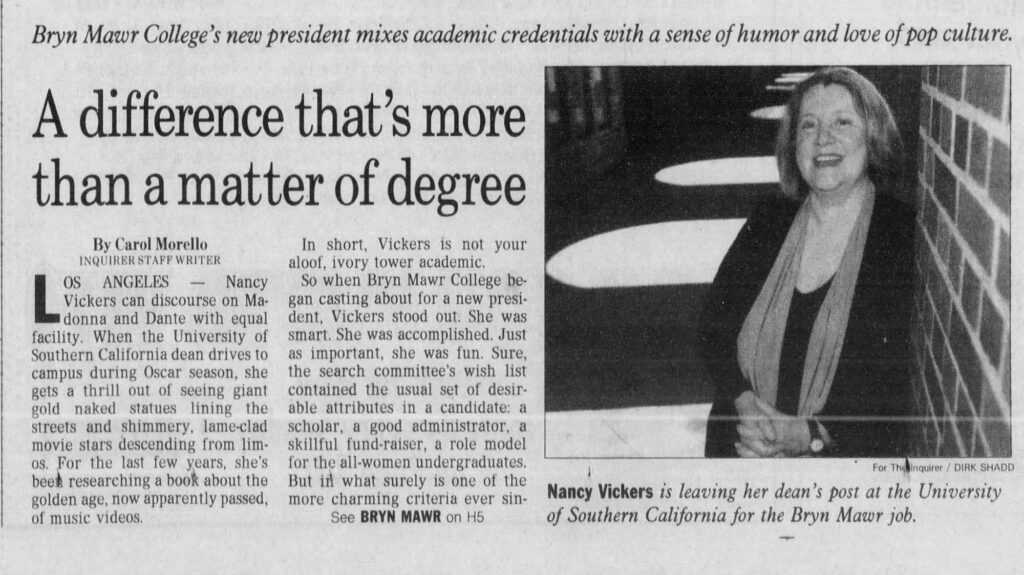 Bryn Mawr College Prez