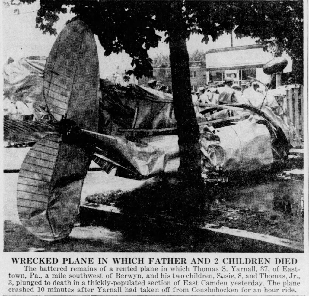 Easttown Plane Crash