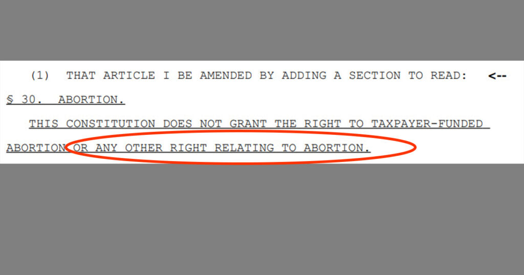 No Abortion Amendment