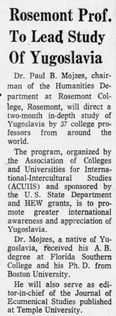 Rosemont Yugoslavia