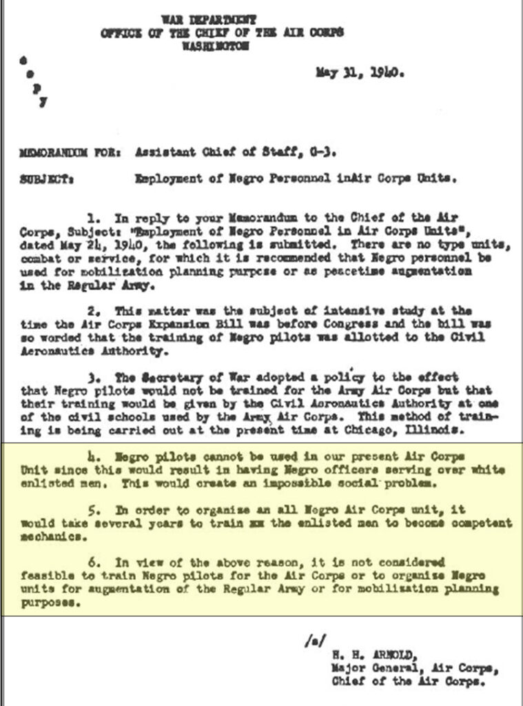 Hap Arnold Memo