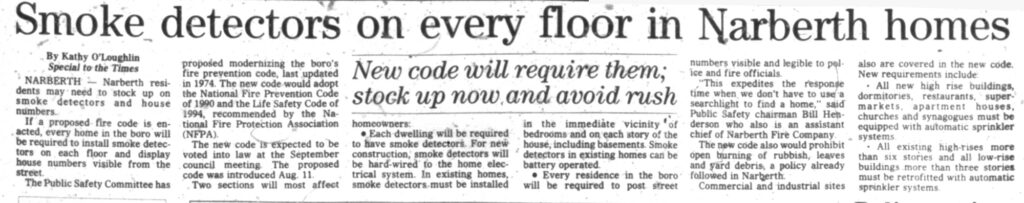 Narberth Smoke Detectors