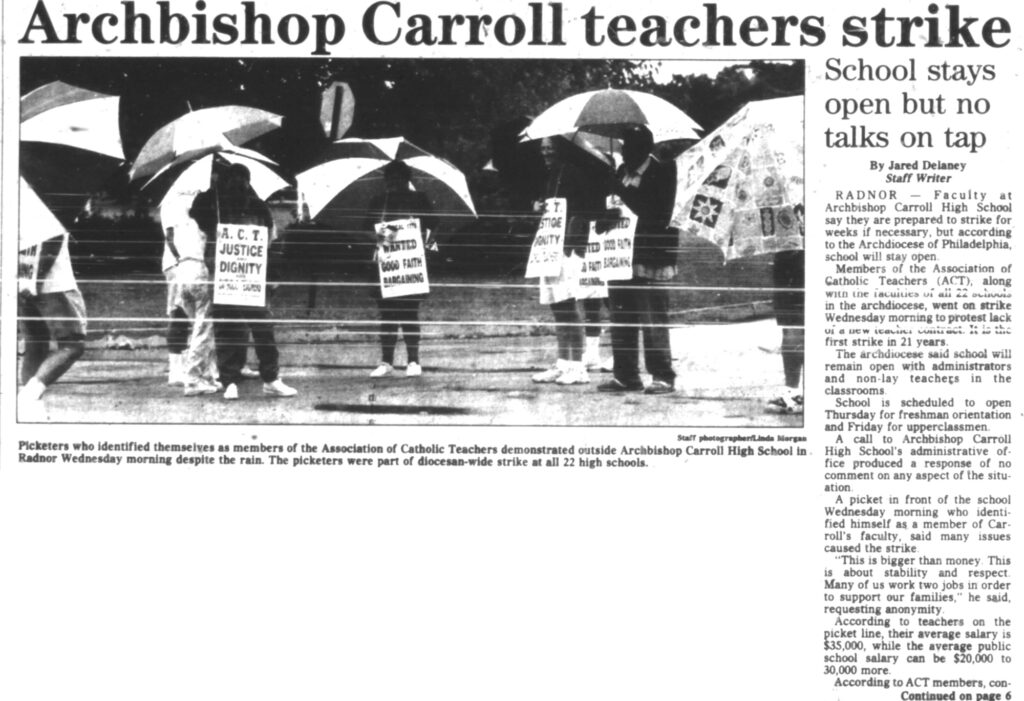 Radnor Carroll Strike
