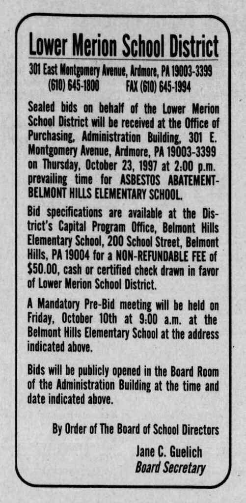 Belmont Hills Asbestos