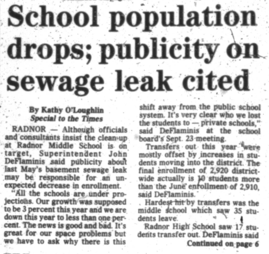 Radnor Sewage