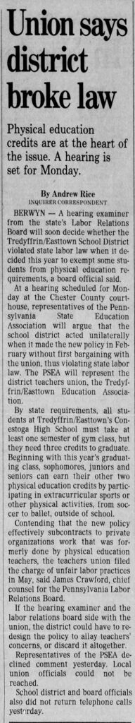 Tredyffrin Union