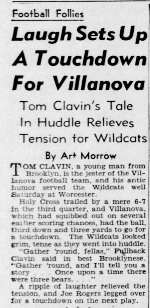 Villanova Football Laugh