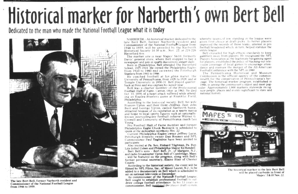 Narberth Bert Bell