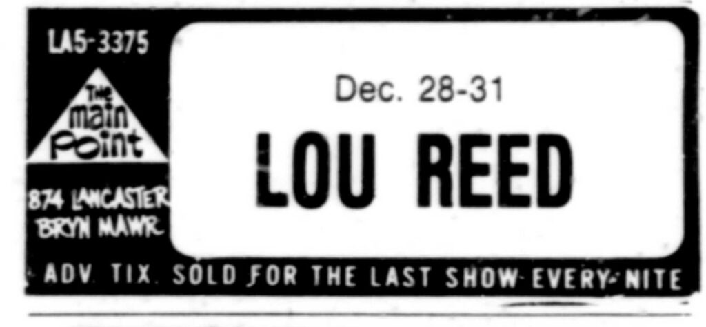 Bryn Mawr Lou Reed