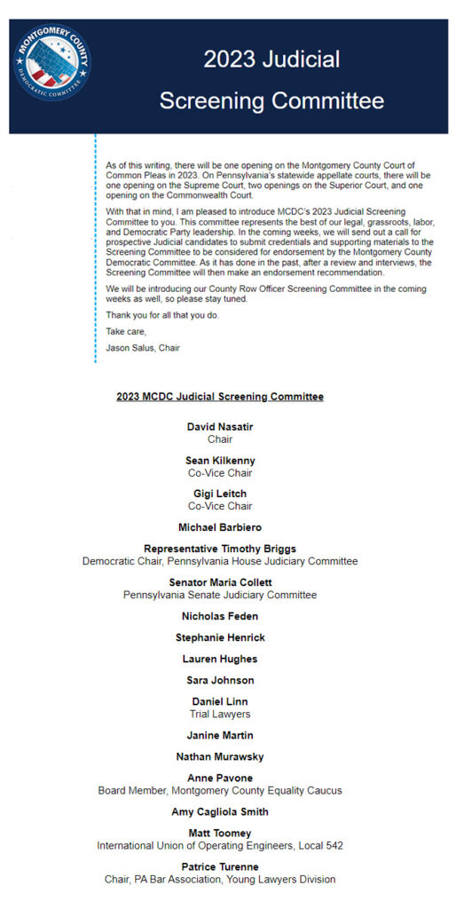 MCDC Judicial Screening Committee