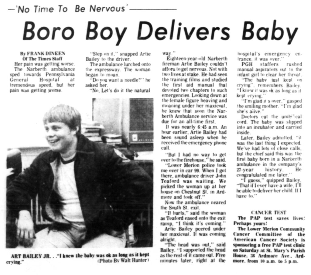 Narberth Boy Delivers