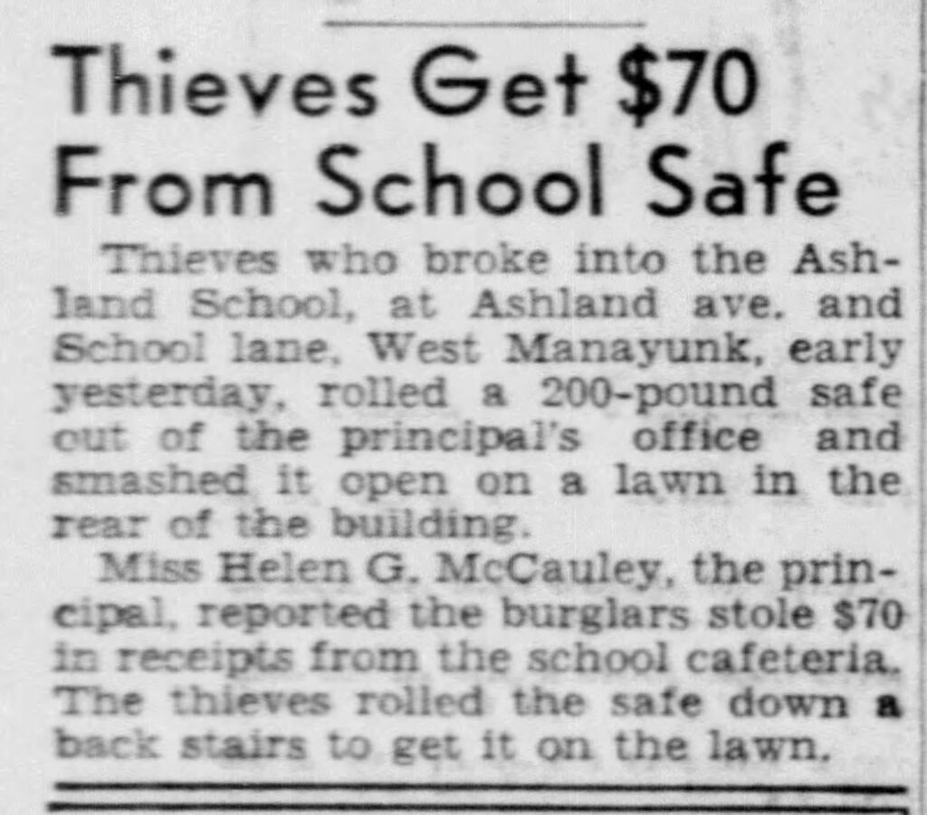 West Manayunk Safe