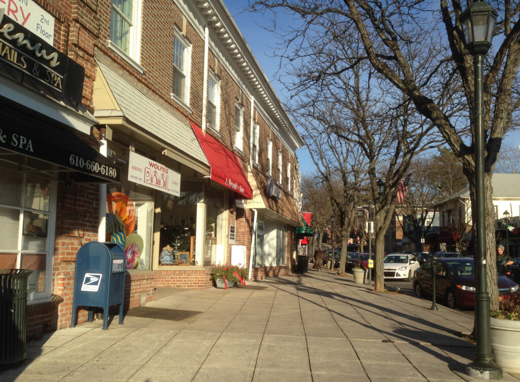 Narberth Sidewalk Winter of 2015