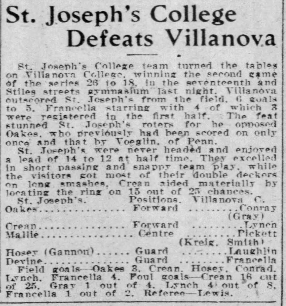 Villanova St Joe