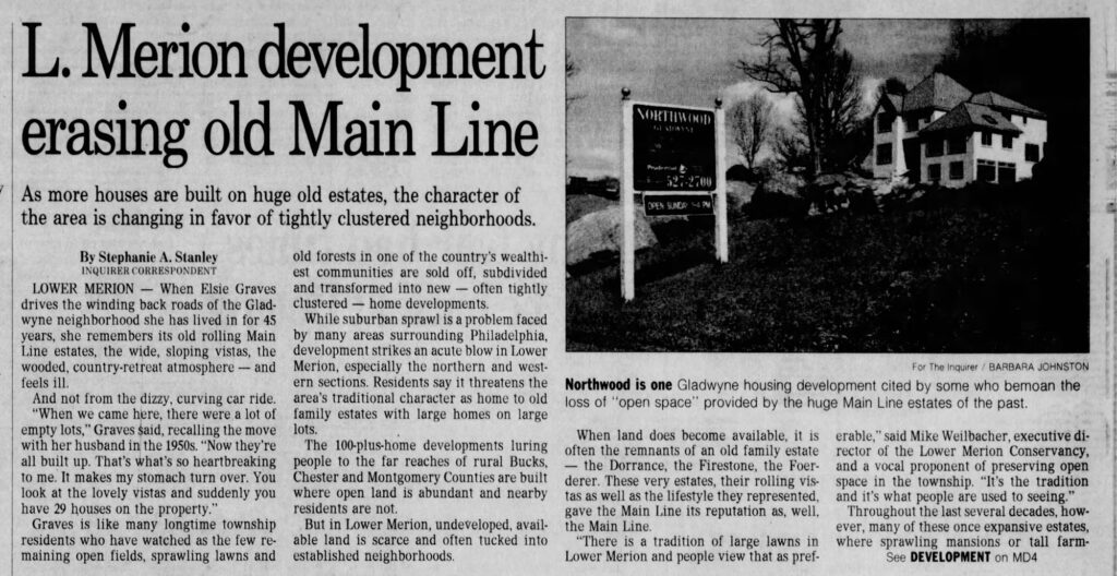 Gladwyne Development