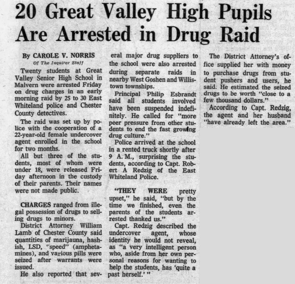 Malvern Drug Bust