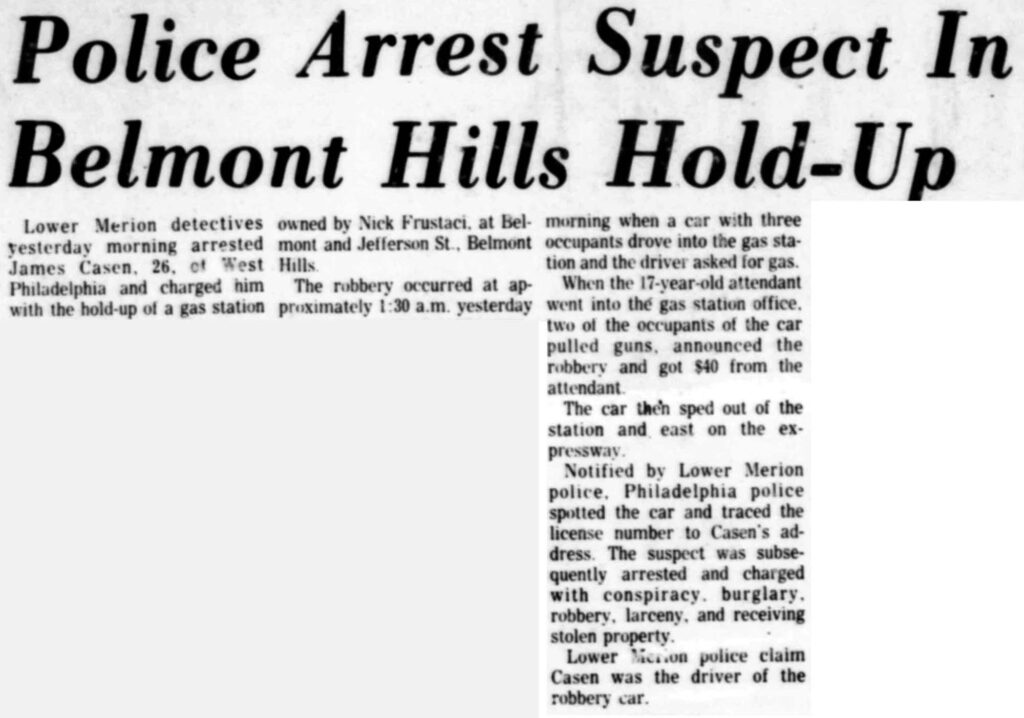 Belmont Hills Holdup