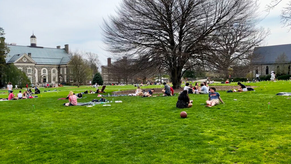 Frolicking On The Lawn At Haverford College