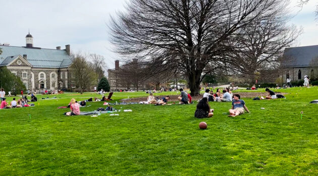 Frolicking On The Lawn At Haverford College FB