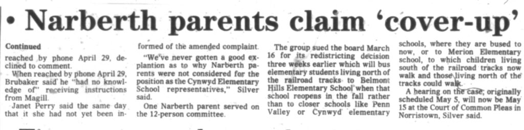 Narberth Re-District 3