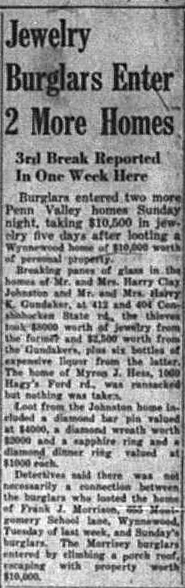 Penn Valley Burglars