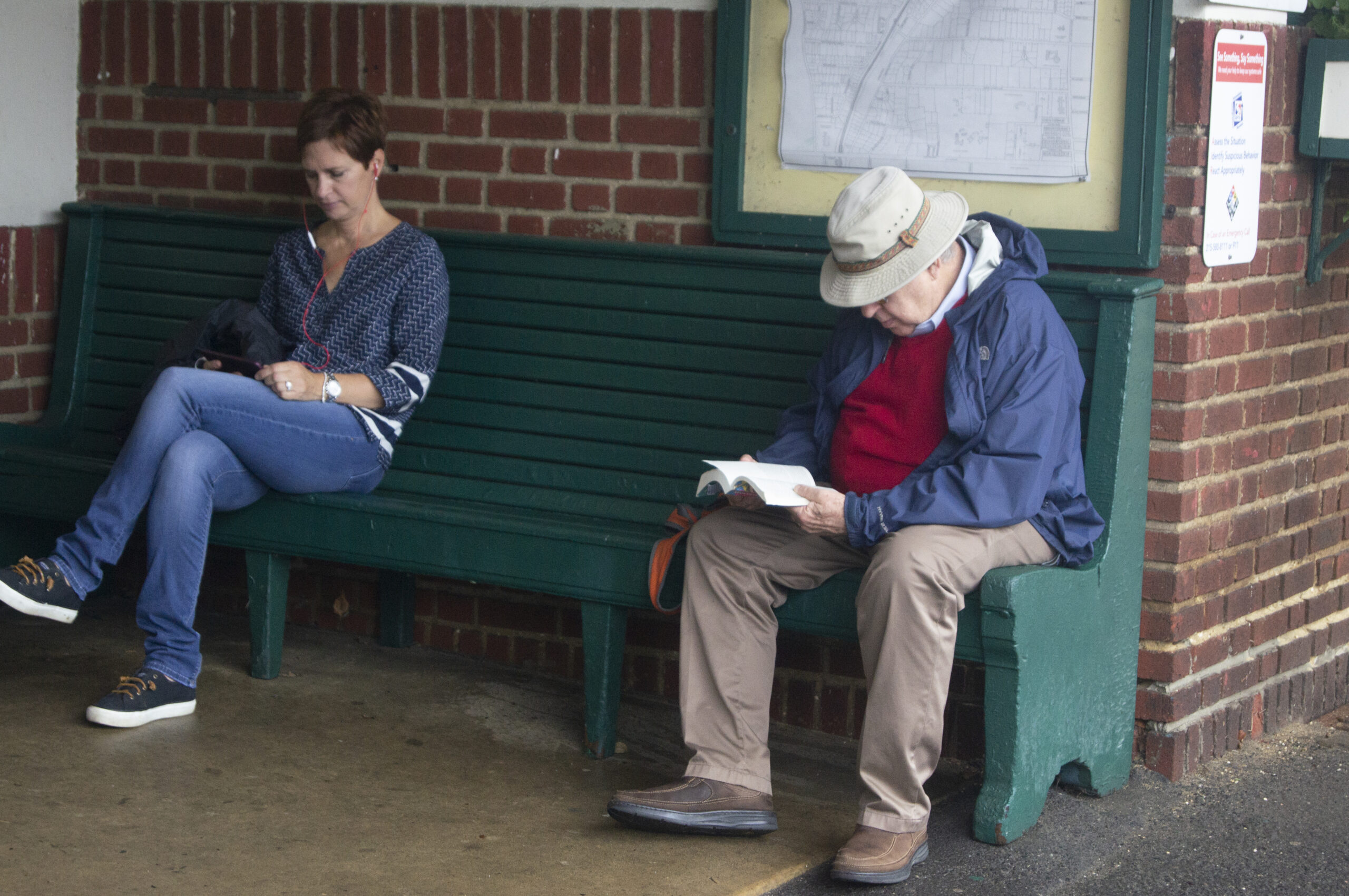 Waiting For The Train Merion Station