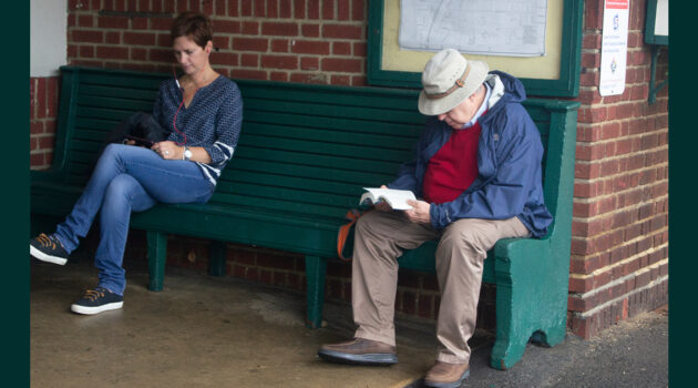 Waiting For The Train Merion Station FB