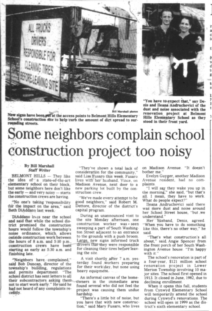 Belmont Hills Construction