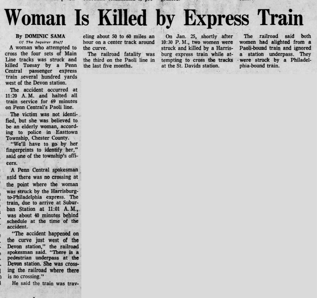 Devon Woman Killed