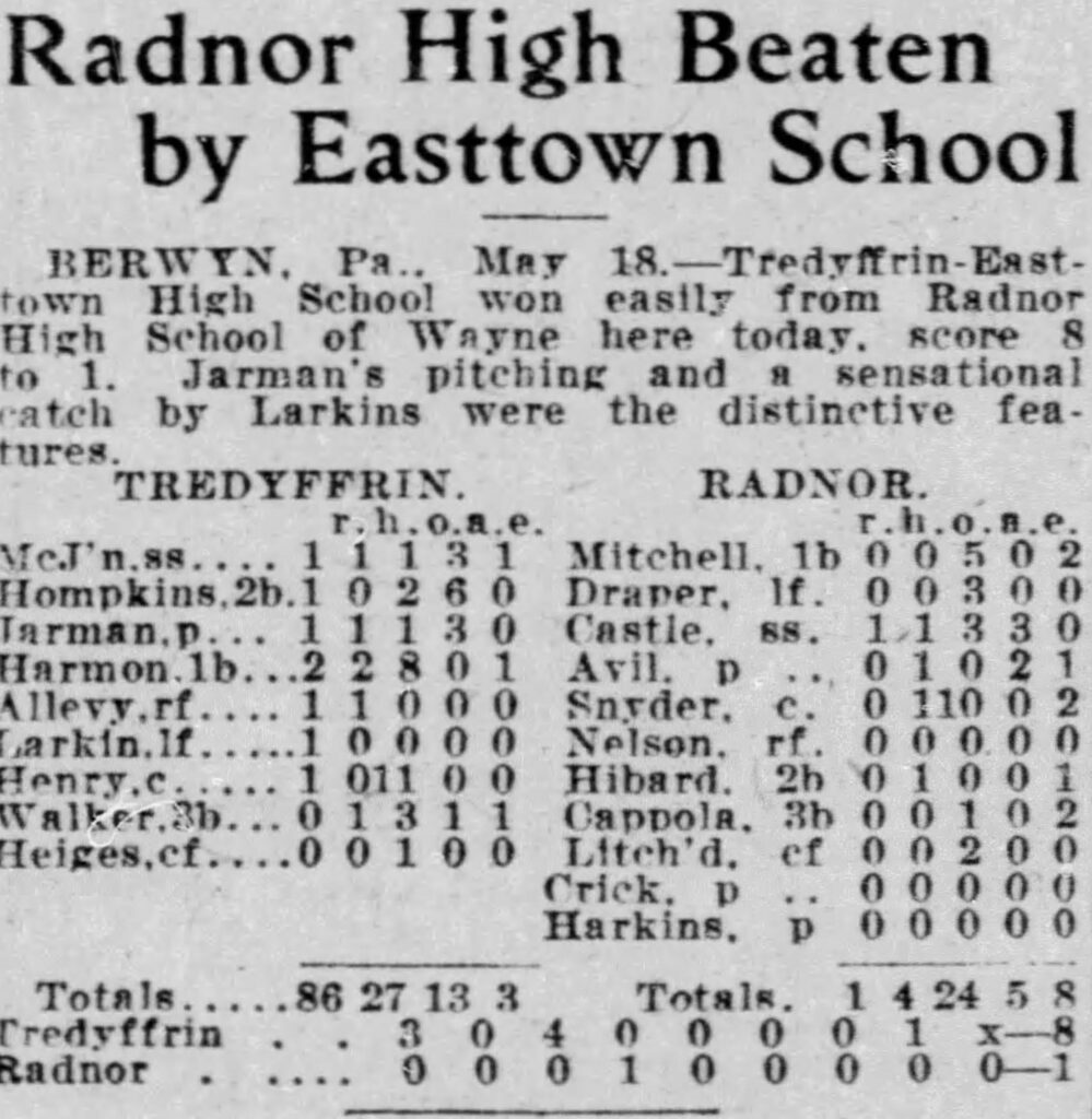 Easttown Baseball