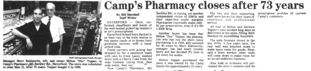 Haverford Camp Pharmacy