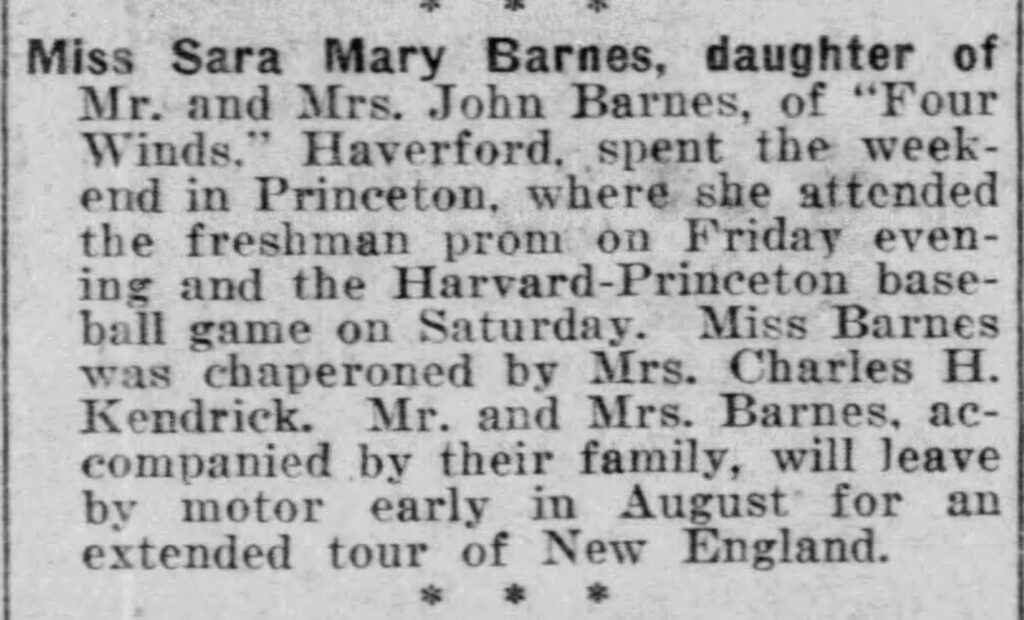 Haverford Mary to Princeton