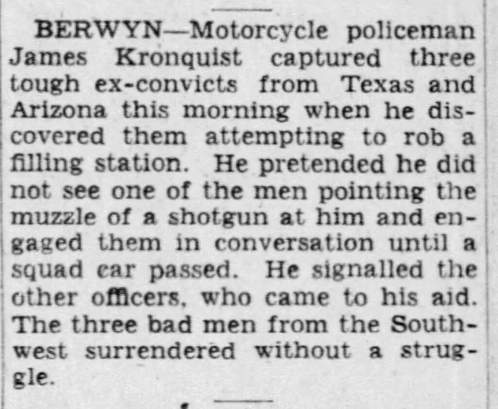 Berwyn Arrests