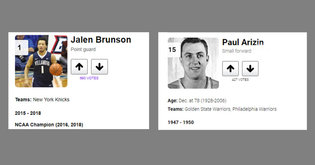 Brunson vs Arizin
