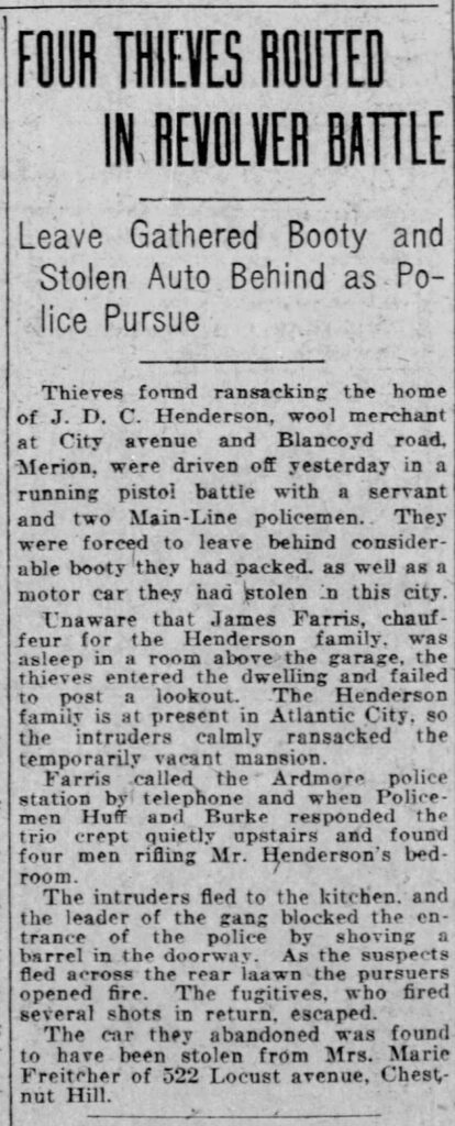 Merion Gun Fight