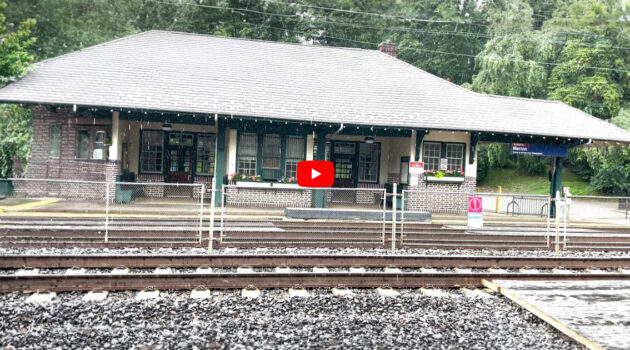 Merion Station in the Rain