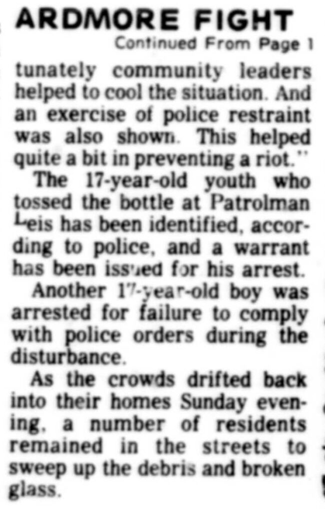 Ardmore Riot 2
