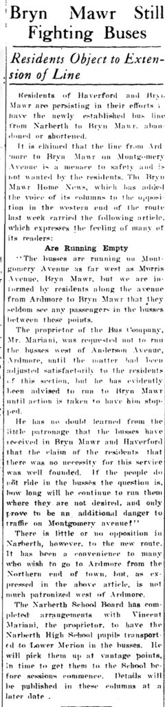Bryn Mawr Bus