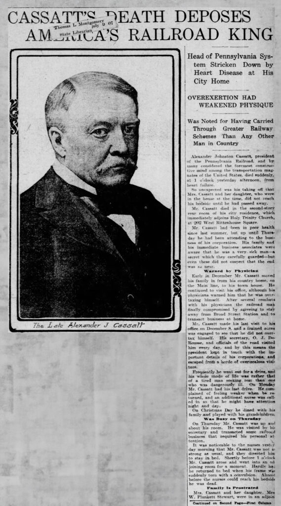 Cassatt Obit