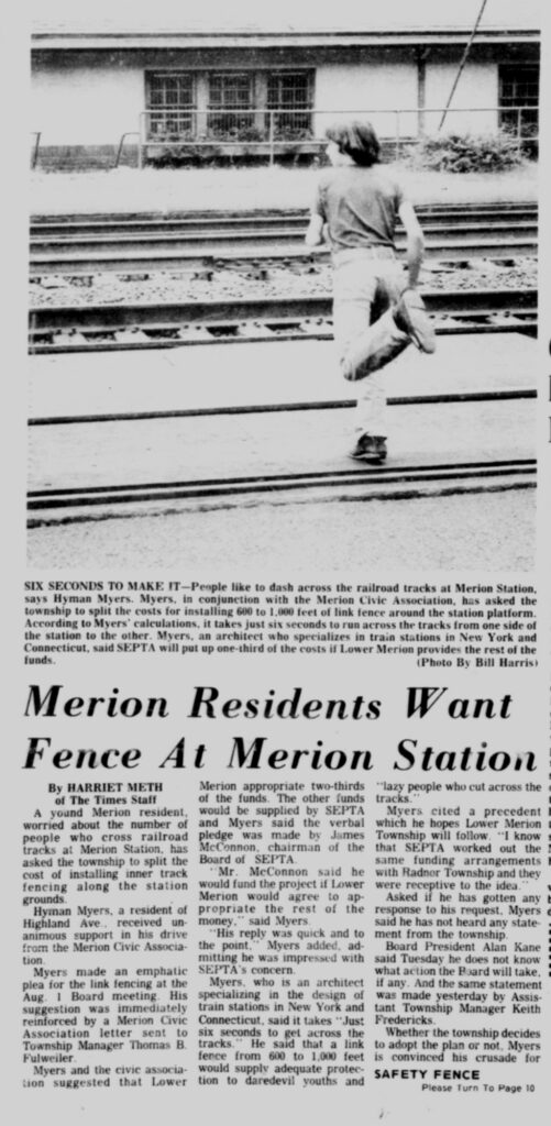 Merion Train Station