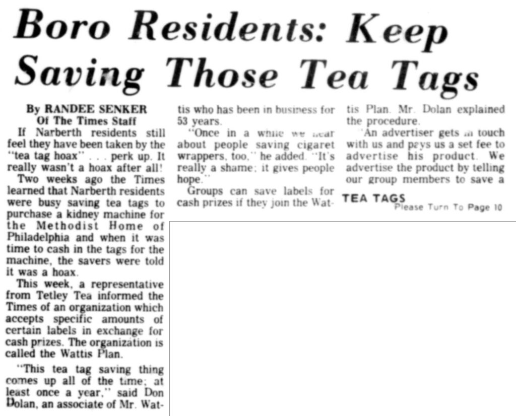 Narberth Tea Tags