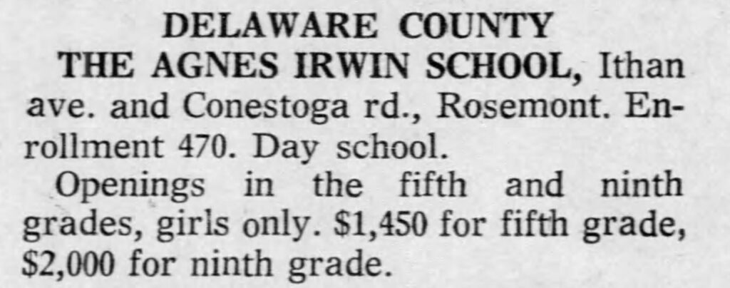 Rosemont Agnes Irwin