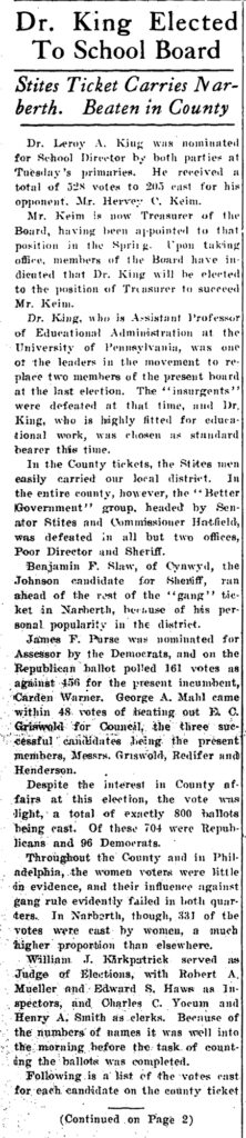 Narberth Election 3