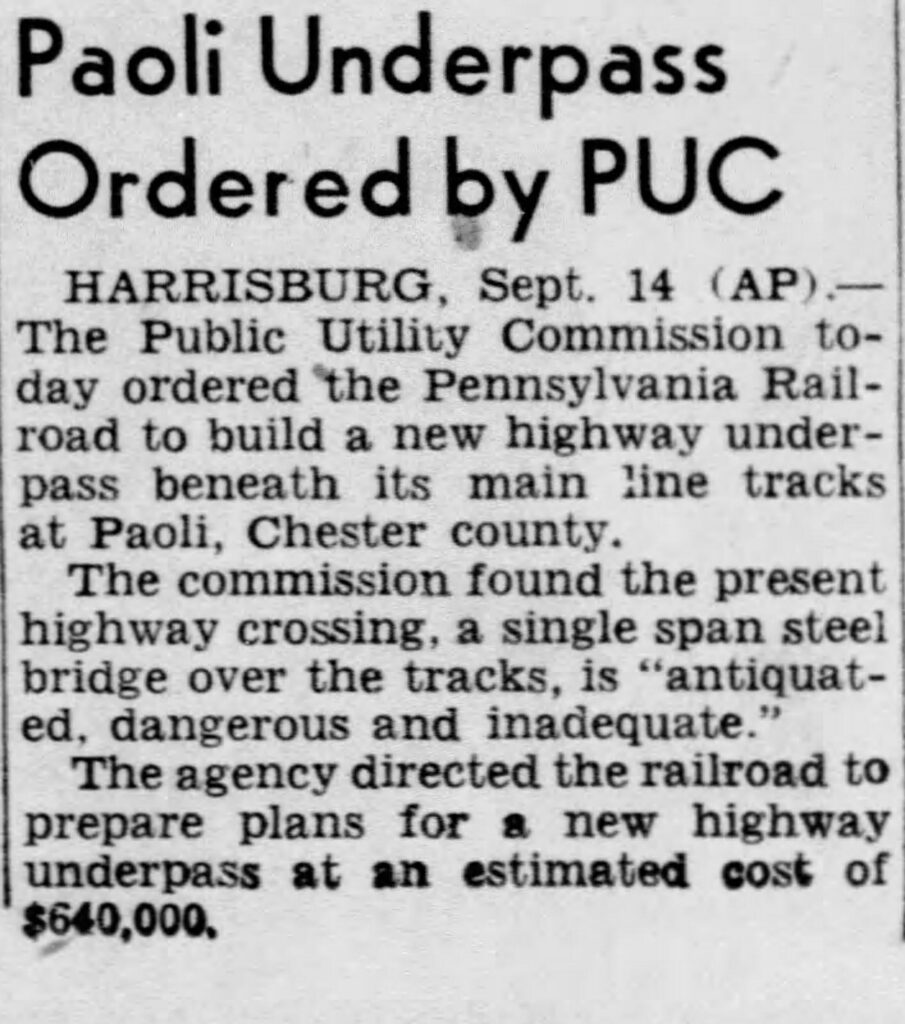 Paoli Underpass