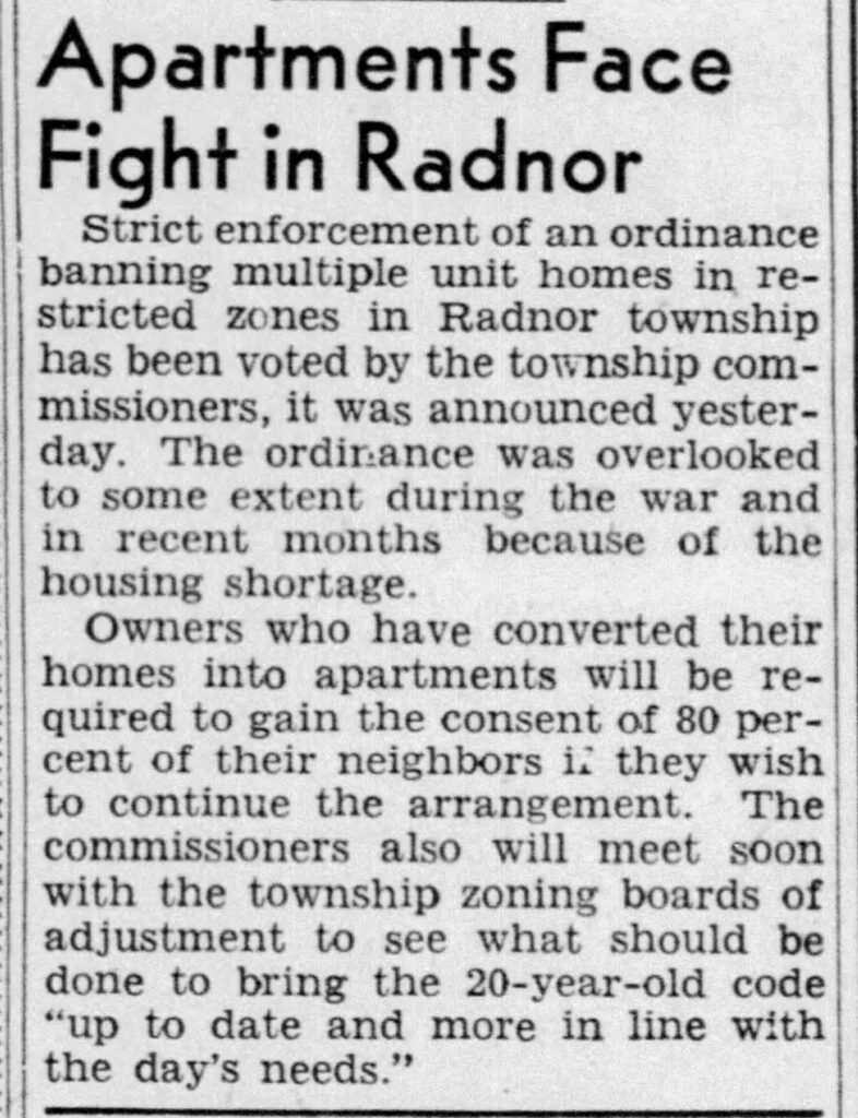 Radnor Apartment