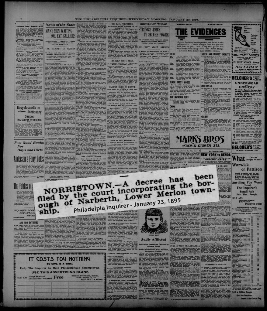 Narberth January 1895