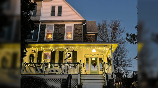 House In Narberth All Lit Up FB