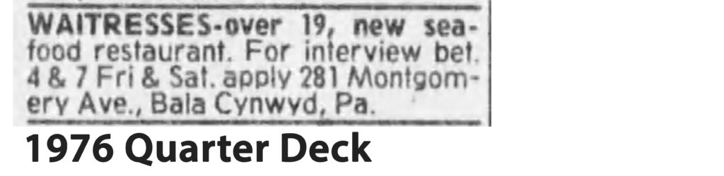 Quarter Deck 1976