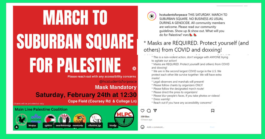 Palestine March Suburban Square 2
